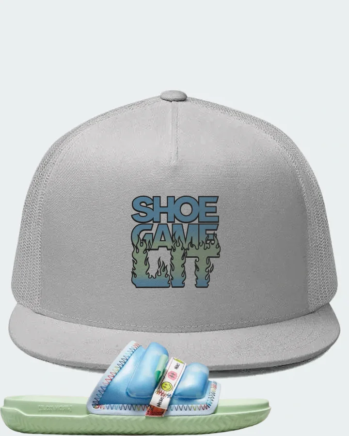 Jordan Super Play Slide Sneaker Matching White Hat - Shoe Game Lit Refreshed