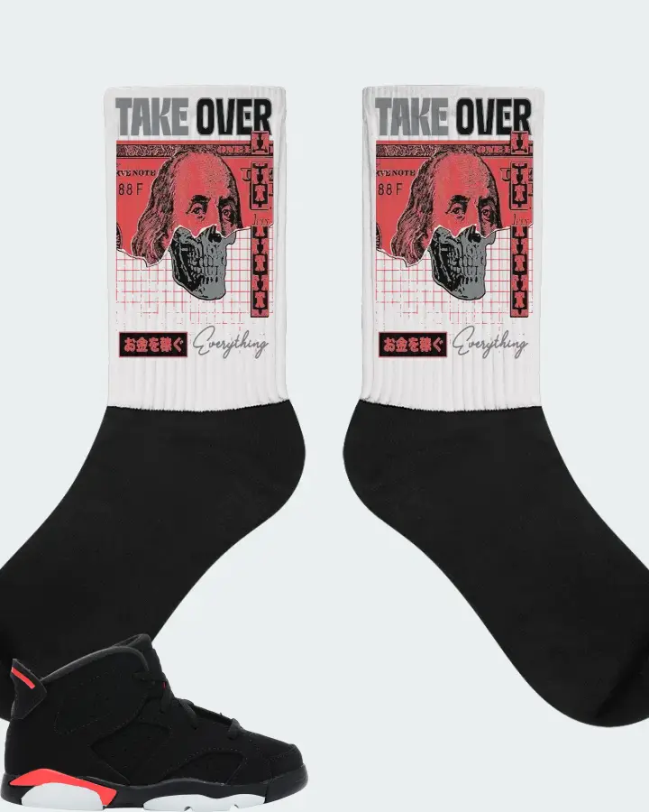 Jordan 6 Retro Sneaker Matching White Socks - Take Over
