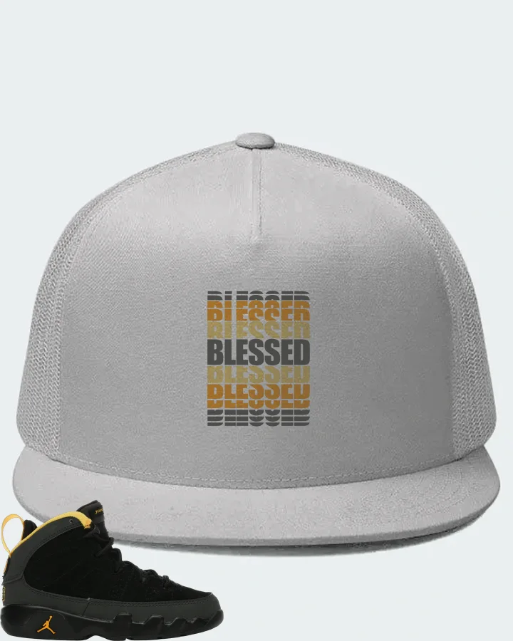Jordan 9 Retro Sneaker Matching White Hat - BLESSED Many Times