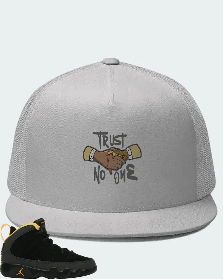 Jordan 9 Retro Sneaker Matching White Hat - Trust No One