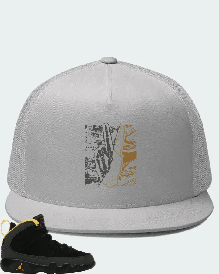 Jordan 9 Retro Sneaker Matching White Hat - Peace of mind