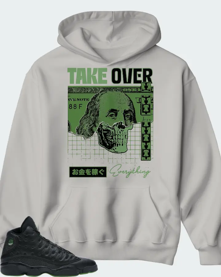 Jordan 13 Retro Sneaker Matching Grey Hoodie - Take Over