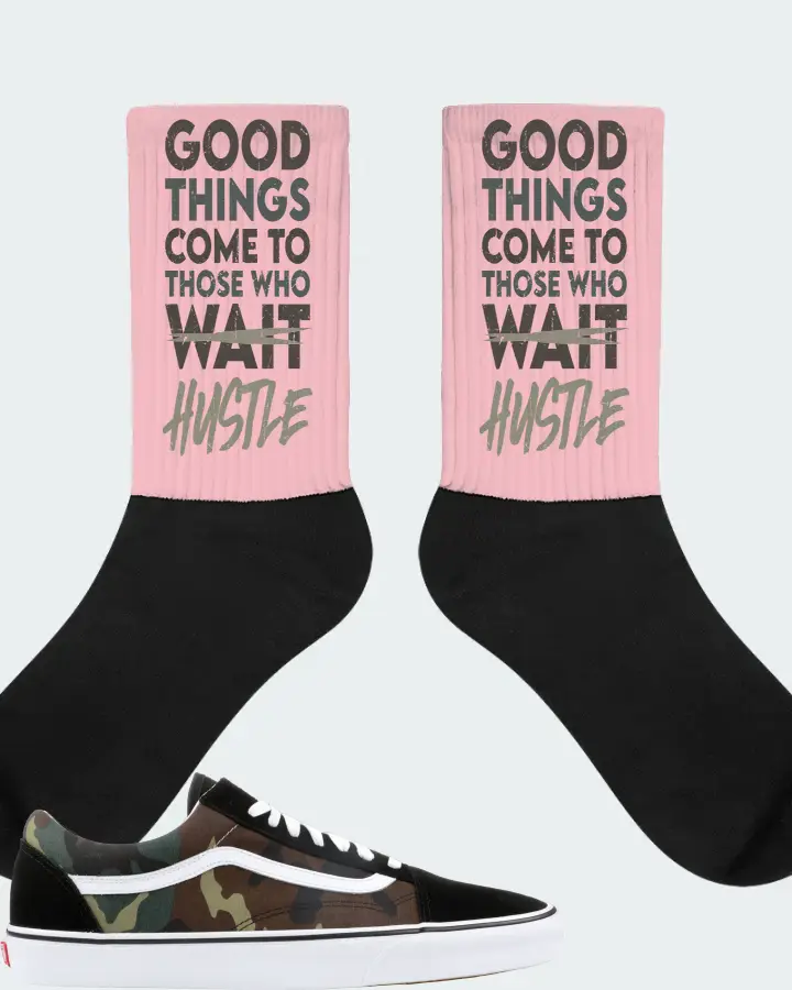 Vans Old Skool Sneaker Matching Pink Socks - Good Things Come