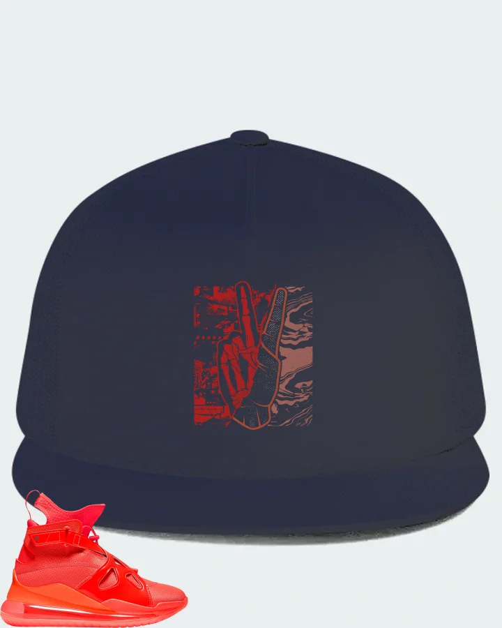 Jordan Air Latitude 720 Sneaker Matching Navy Hat - Peace of mind