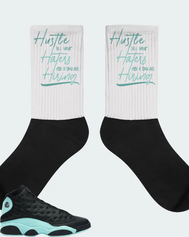 Jordan 13 Retro Sneaker Matching White Socks - HUSTLE TILL YOUR HATERS ASK
