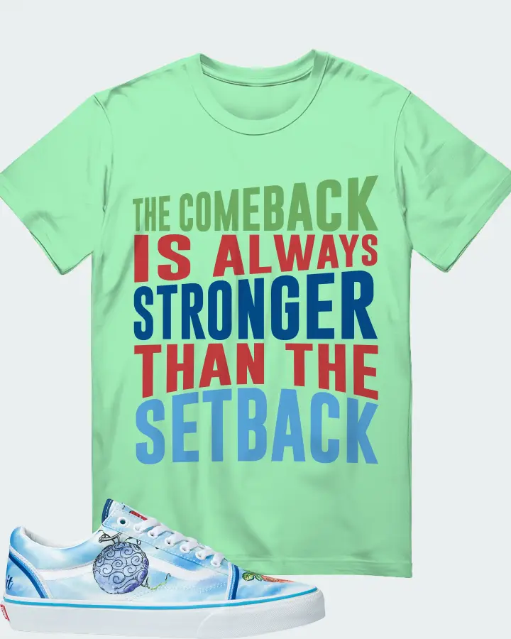 Vans Old Skool Sneaker Matching Fresh Mint T-Shirt - The Comeback