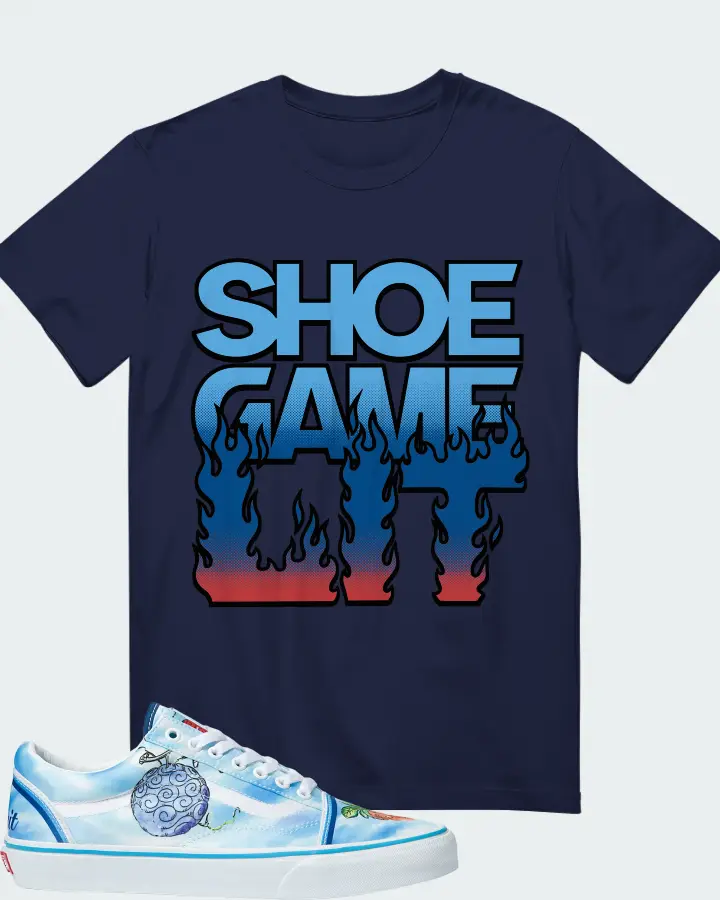 Vans Old Skool Sneaker Matching Navy Gildan T-Shirt - Shoe Game Lit Refreshed