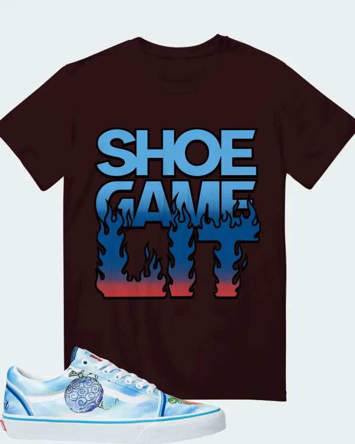 Vans Old Skool Sneaker Matching Oxblood Black T-Shirt - Shoe Game Lit Refreshed