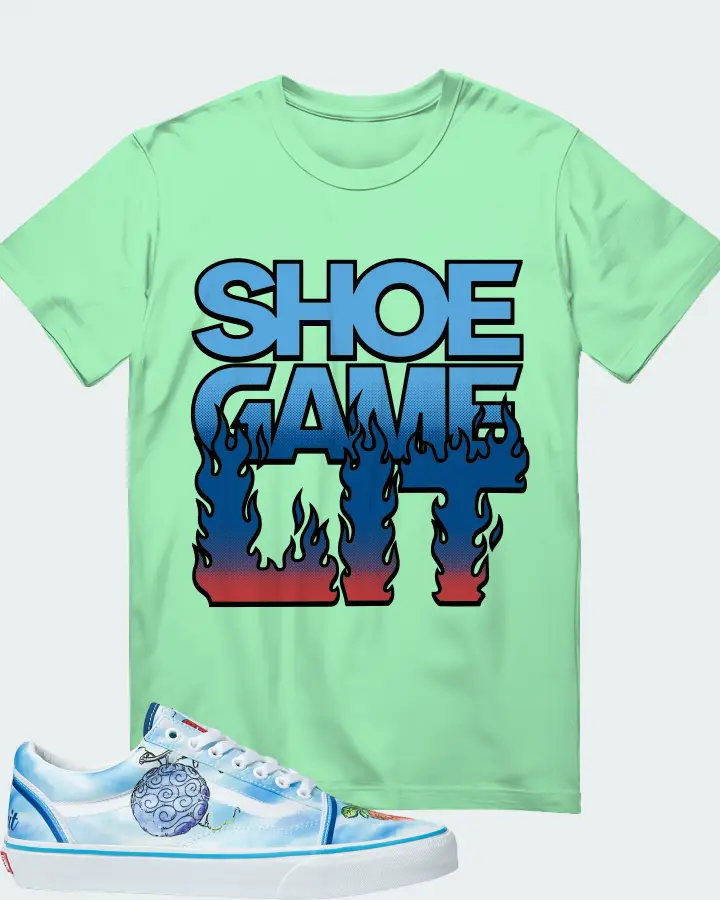 Vans Old Skool Sneaker Matching Fresh Mint T-Shirt - Shoe Game Lit Refreshed