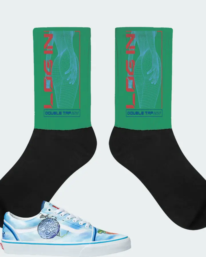 Socks in Kelly Green