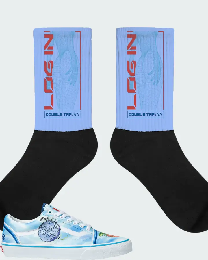 Socks in Carolina Blue