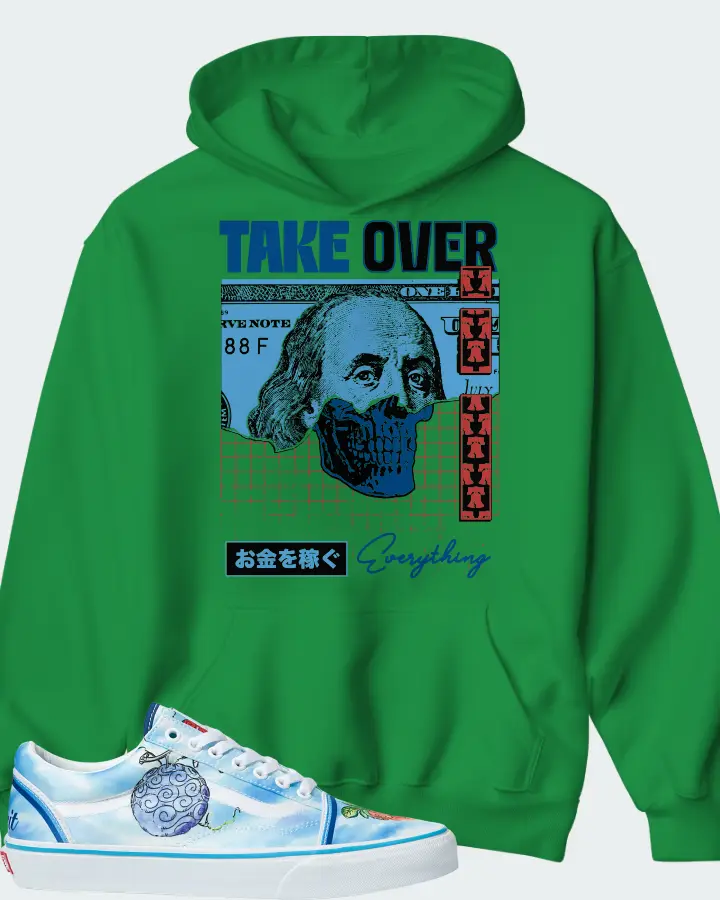 Vans Old Skool Sneaker Matching Kelly Green Hoodie - Take Over