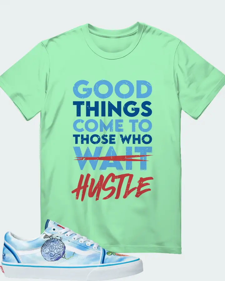 Vans Old Skool Sneaker Matching Fresh Mint T-Shirt - Good Things Come