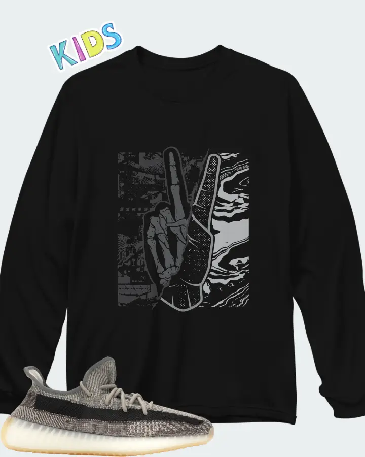 Yeezy Boost 350 V2 Zyon Matching Kid's Long Sleeve T-Shirt