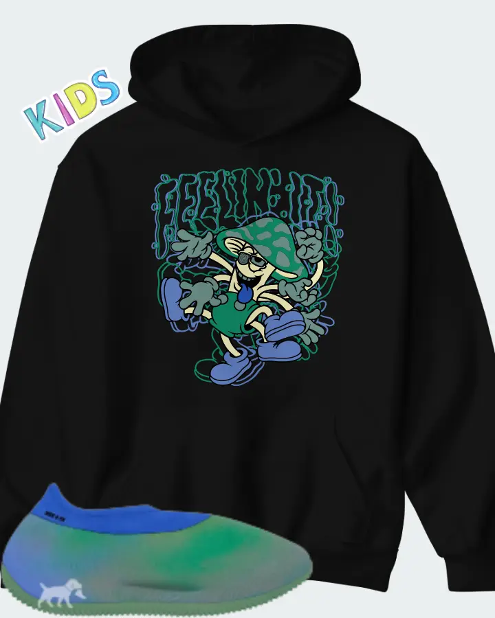 Adidas Yeezy Knit RNR Faded Azure Matching Kid's Hoodie
