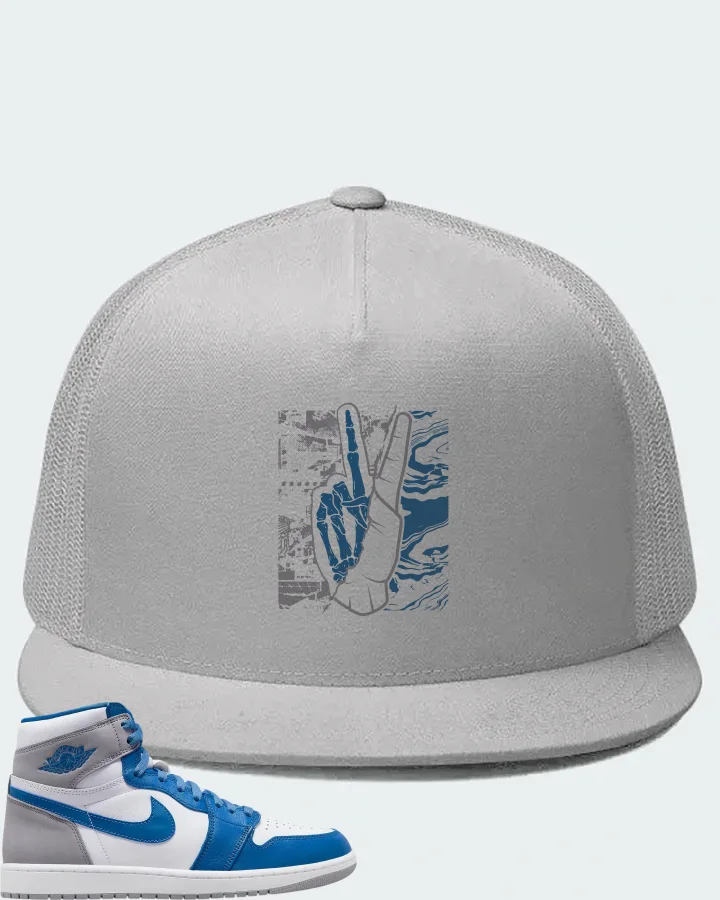 Jordan 1 Retro High OG Sneaker Matching White Hat - Peace of mind