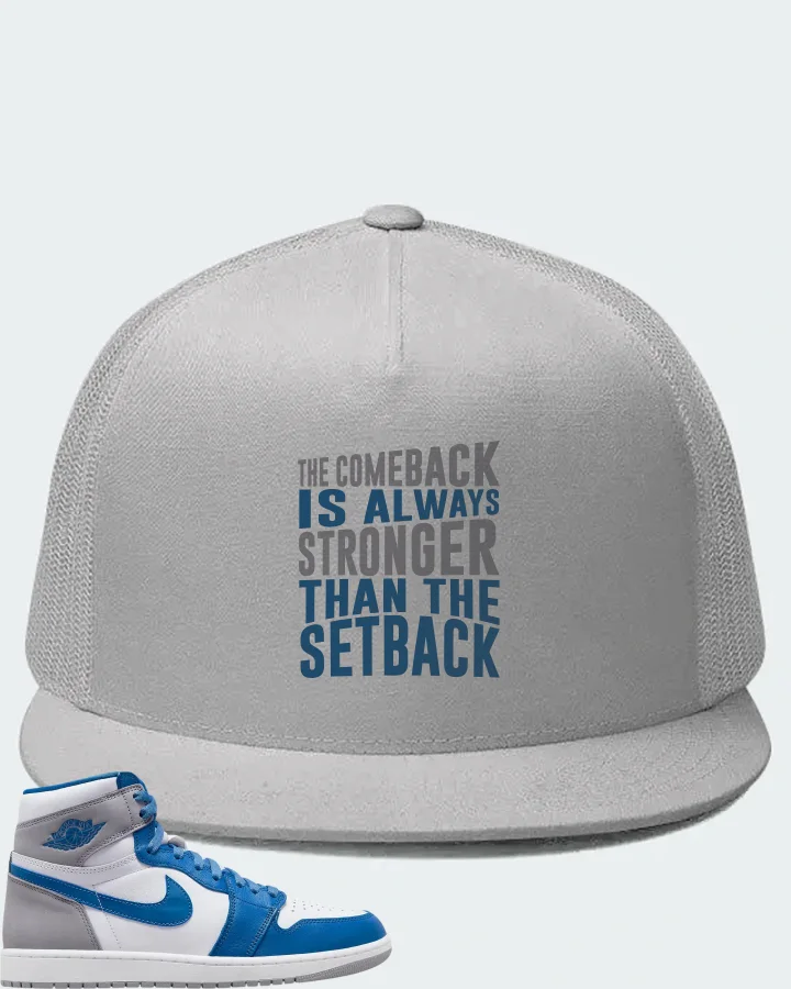 Jordan 1 Retro High OG Sneaker Matching White Hat - The Comeback