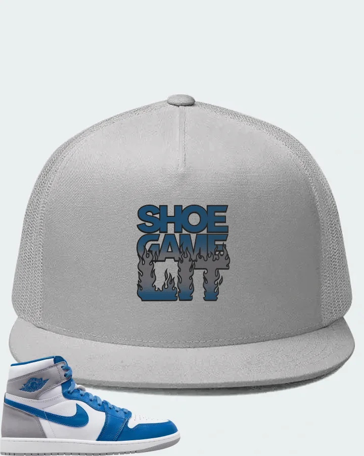 Jordan 1 Retro High OG Sneaker Matching White Hat - Shoe Game Lit Refreshed