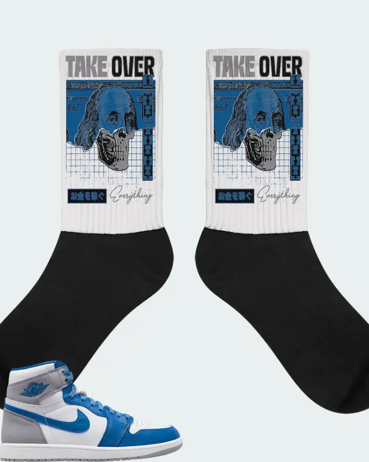 Jordan 1 Retro High OG Sneaker Matching White Socks - Take Over