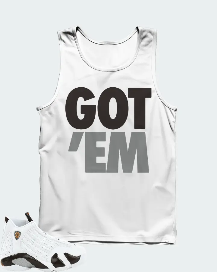 Jordan 14 Retro Sneaker Matching White Tank Top - Got Em