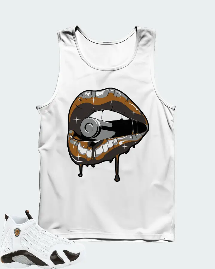 Jordan 14 Retro Sneaker Matching White Tank Top - Kiss of Death