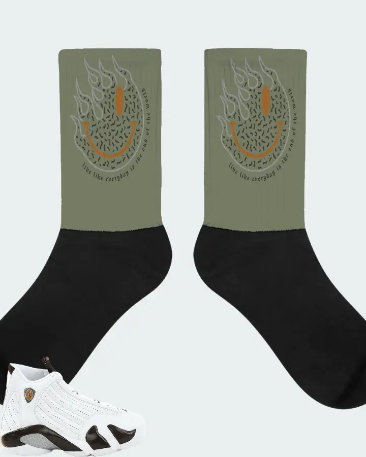 Socks in Olive