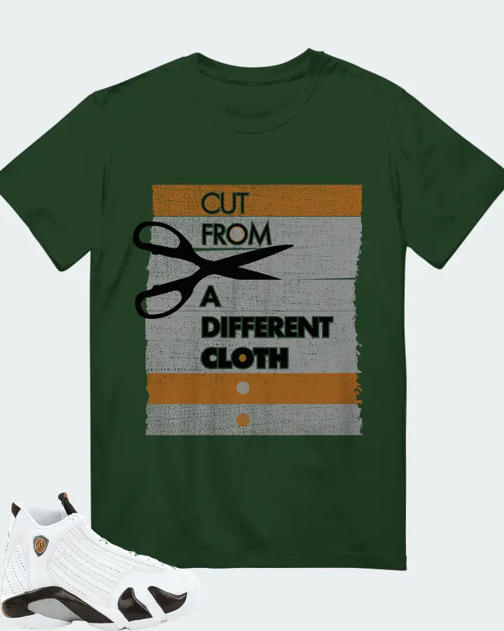 Jordan 14 Retro Sneaker Matching Forest T-Shirt - Cut From a Different Cloth