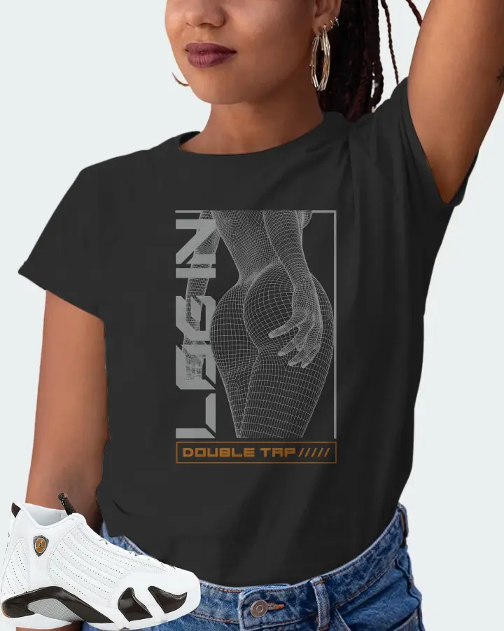 Jordan 14 Retro Sneaker Matching Graphite T-Shirt (LOGIN) - View 5