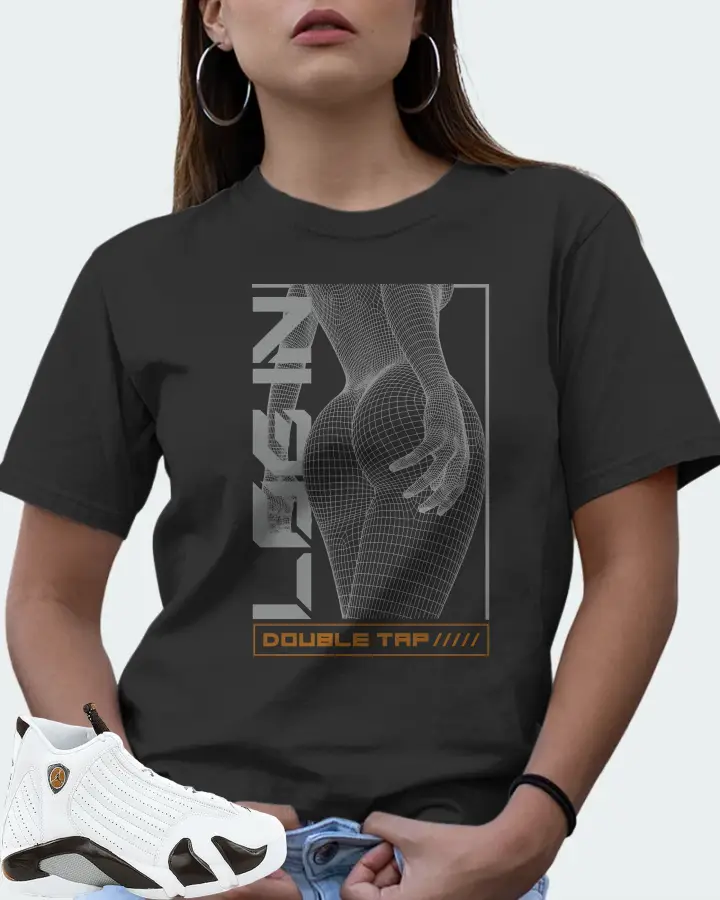 Jordan 14 Retro Sneaker Matching Graphite T-Shirt (LOGIN) - View 7