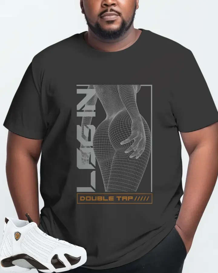 Jordan 14 Retro Sneaker Matching Graphite T-Shirt (LOGIN) - View 10