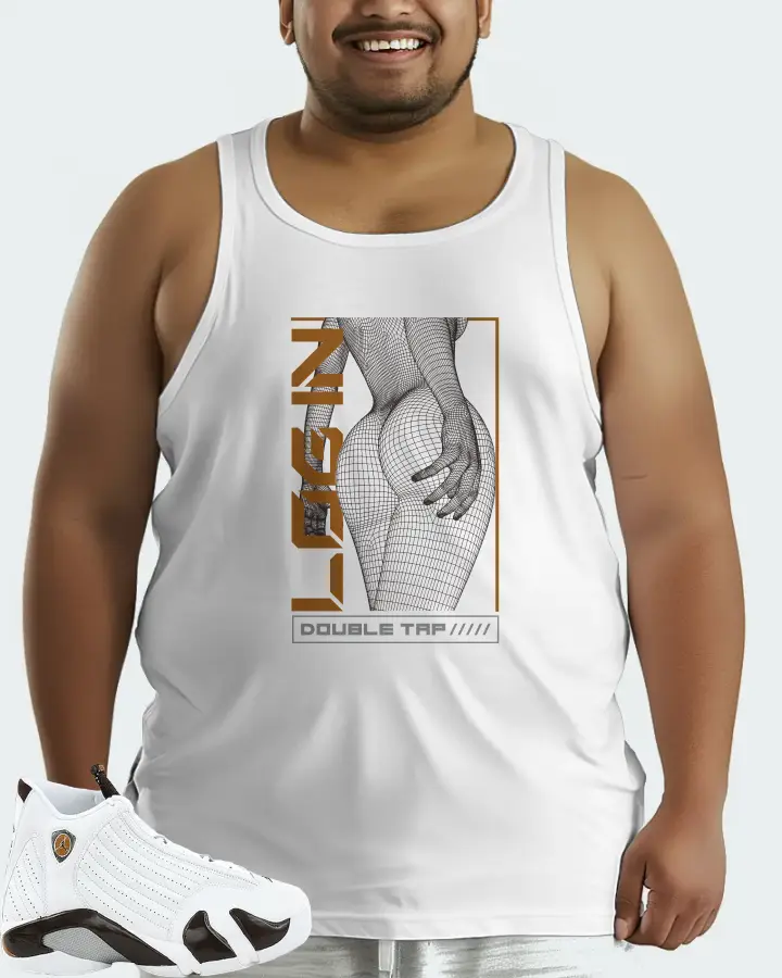 Jordan 14 Retro Sneaker Matching White Tank Top (LOGIN) - View 6