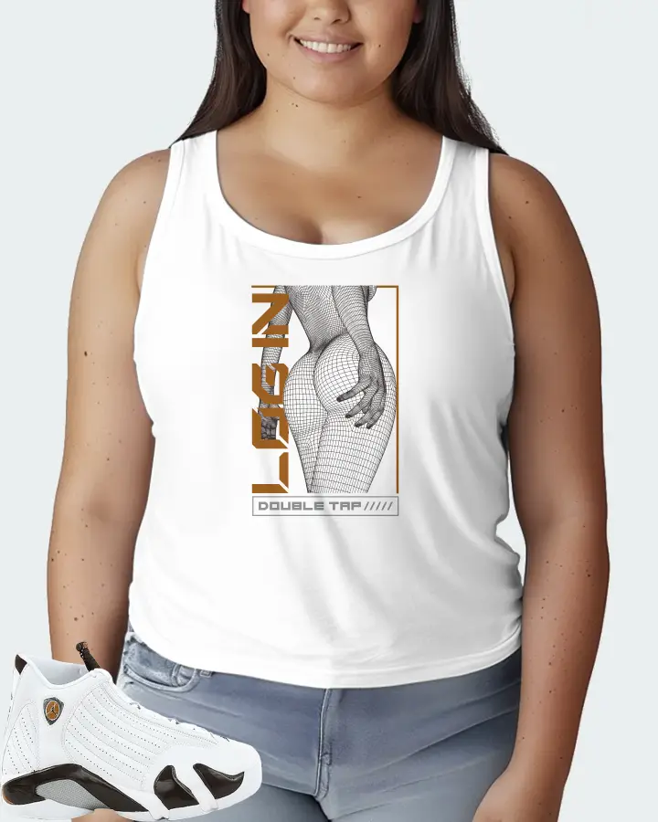 Jordan 14 Retro Sneaker Matching White Tank Top (LOGIN) - View 7