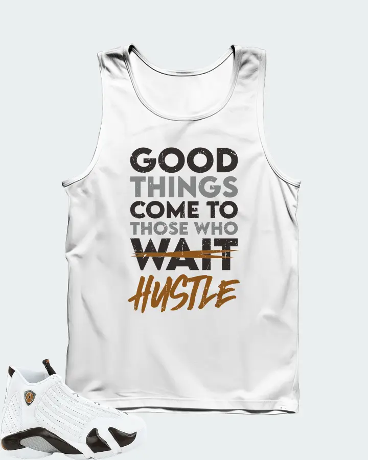 Jordan 14 Retro Sneaker Matching White Tank Top - Good Things Come