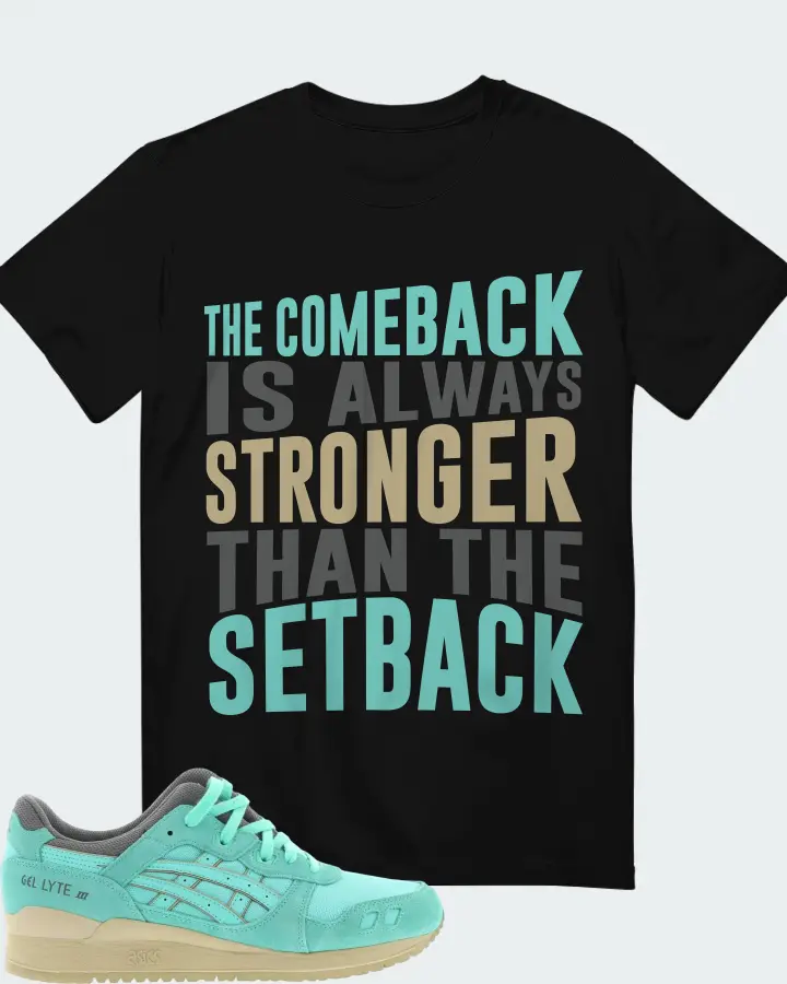 ASICS Gel-Lyte III  Sneaker Matching Black T-Shirt - The Comeback