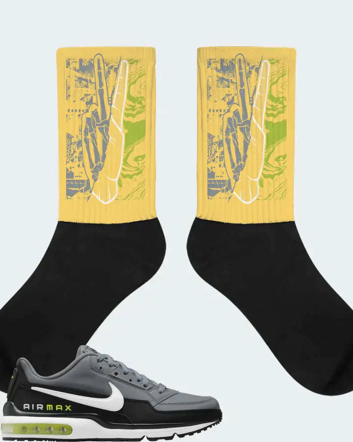 Nike Air Max LTD 3 Sneaker Matching Yellow Socks - Peace of mind