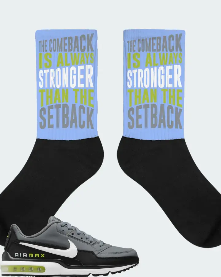 Nike Air Max LTD 3 Sneaker Matching Carolina Blue Socks - The Comeback