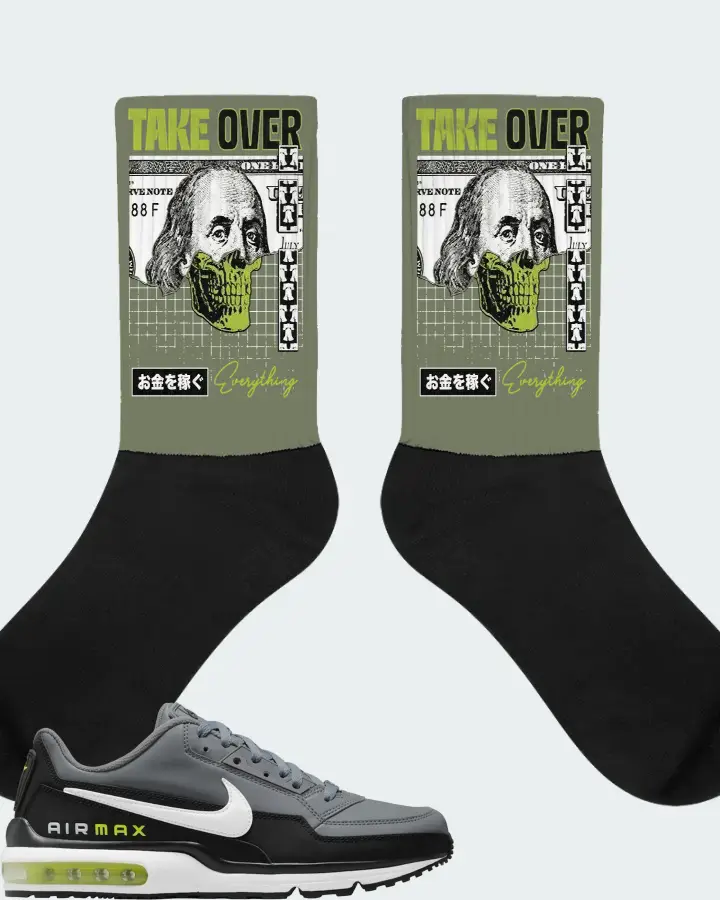 Nike Air Max LTD 3 Sneaker Matching Olive Socks - Take Over