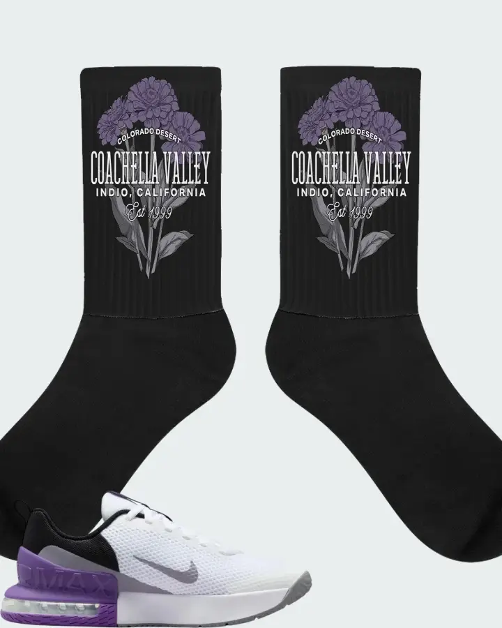 Nike Air Max Alpha Trainer 6 White Black Cement Grey Wild Grape Matching Socks