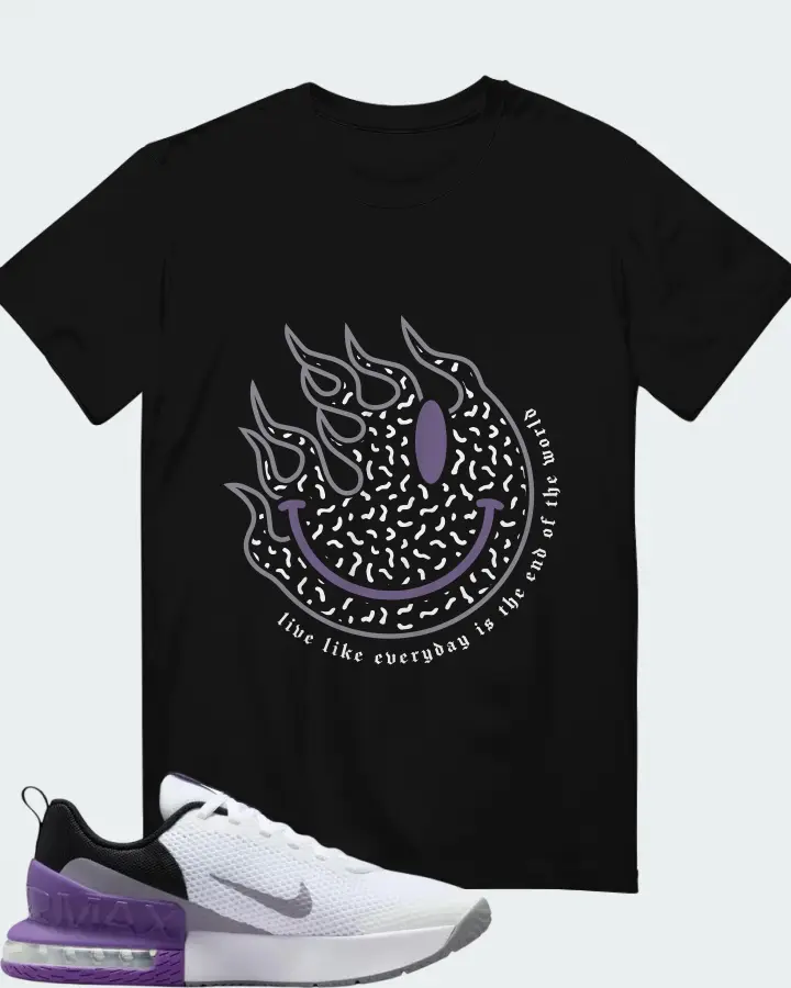 Nike Air Max Alpha Trainer 6 White Black Cement Grey Wild Grape Matching T-Shirt