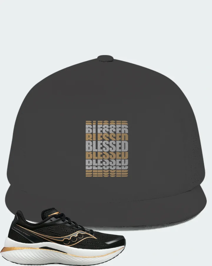 Saucony Endorphin Speed 3 Sneaker Matching Dark Grey Hat - BLESSED Many Times