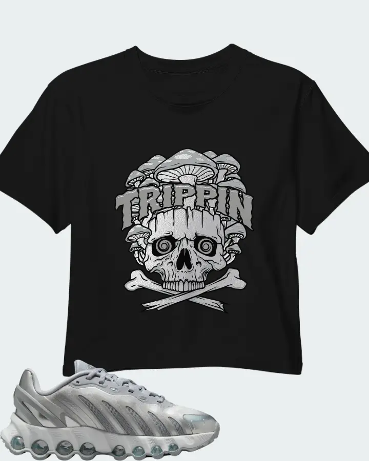 Nike Air Max DN8 Wolf Grey Metallic Silver Matching Crop Top