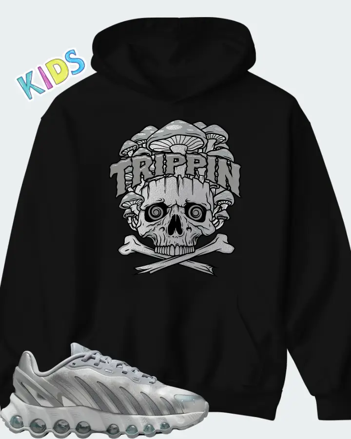 Nike Air Max DN8 Wolf Grey Metallic Silver Matching Kid's Hoodie