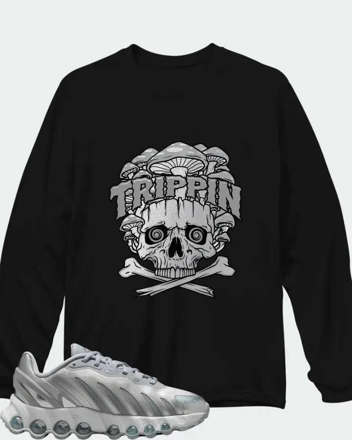 Nike Air Max DN8 Wolf Grey Metallic Silver Matching Long Sleeve T-Shirt