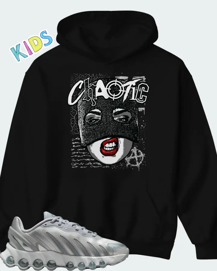 Nike Air Max DN8 Wolf Grey Metallic Silver Matching Kid's Hoodie