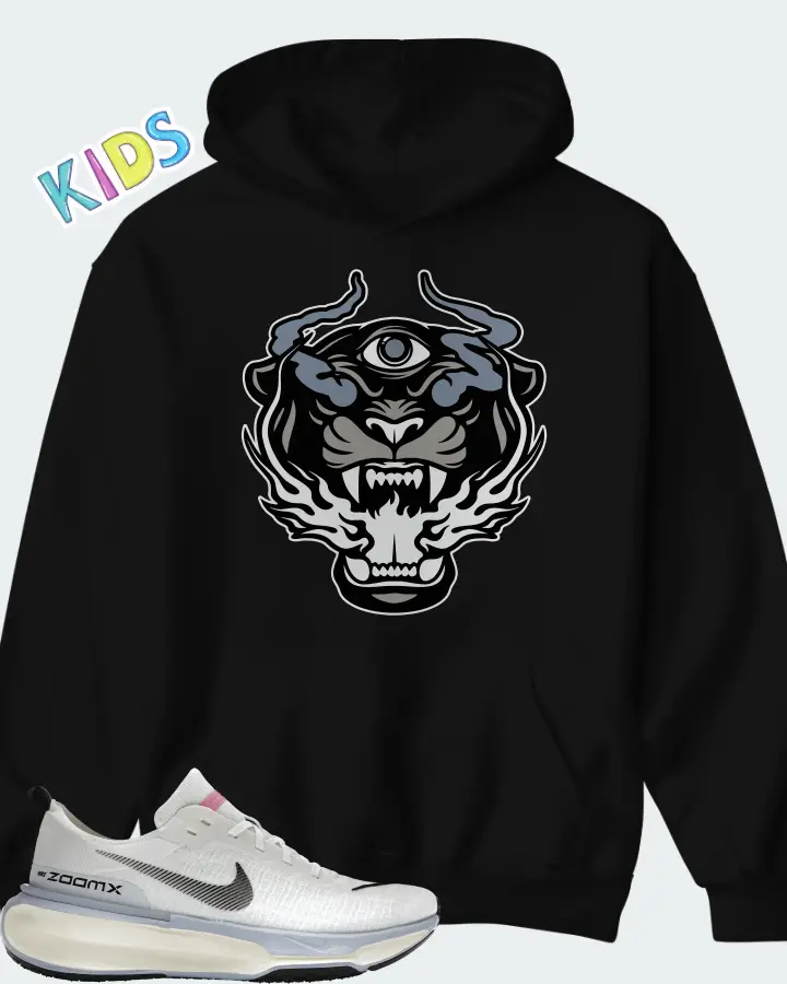 Nike Invincible 3 White Football Grey Matching Kid's Hoodie