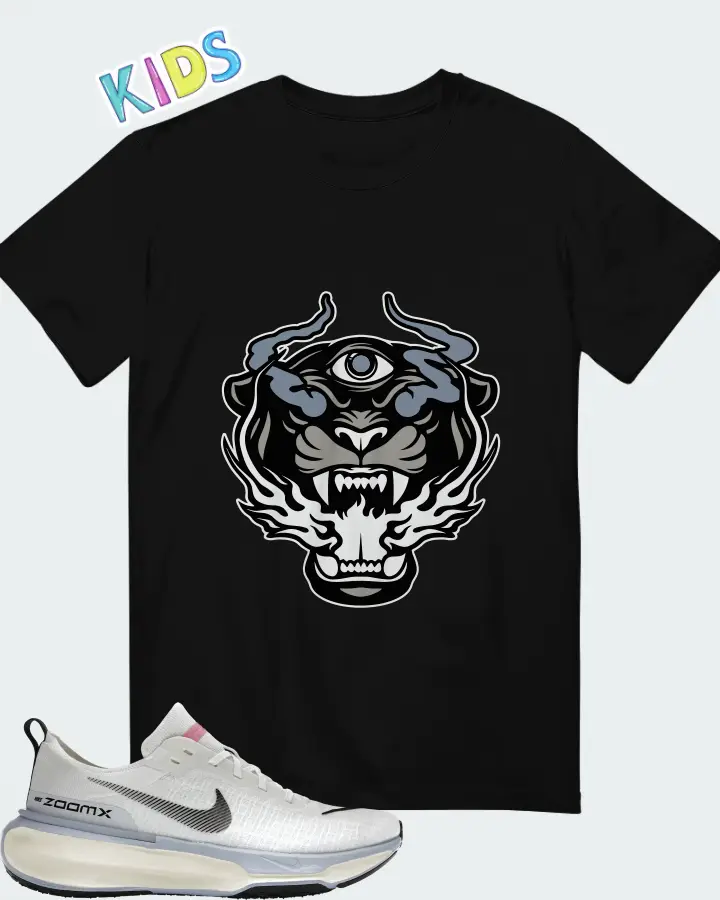 Nike Invincible 3 White Football Grey Matching Kid's T-Shirt
