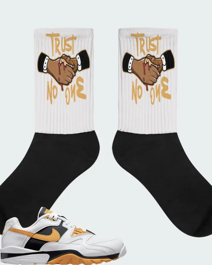 Nike Air Cross Trainer 3 Low Sneaker Matching White Socks - Trust No One