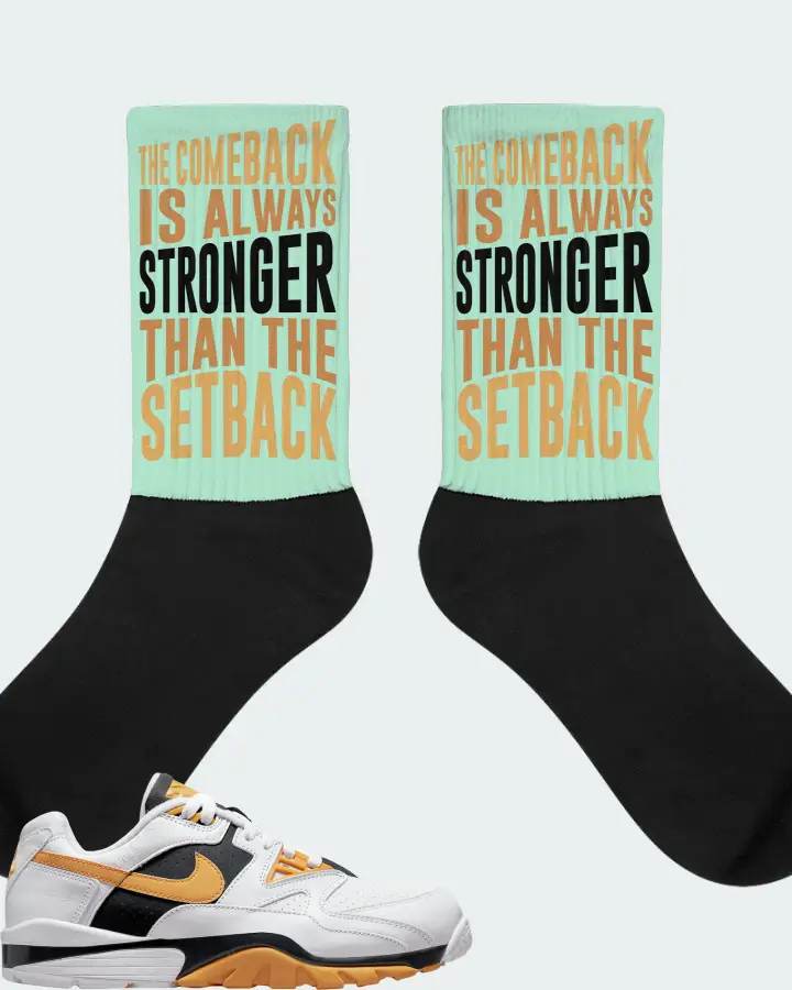 Nike Air Cross Trainer 3 Low Sneaker Matching Mint Socks - The Comeback
