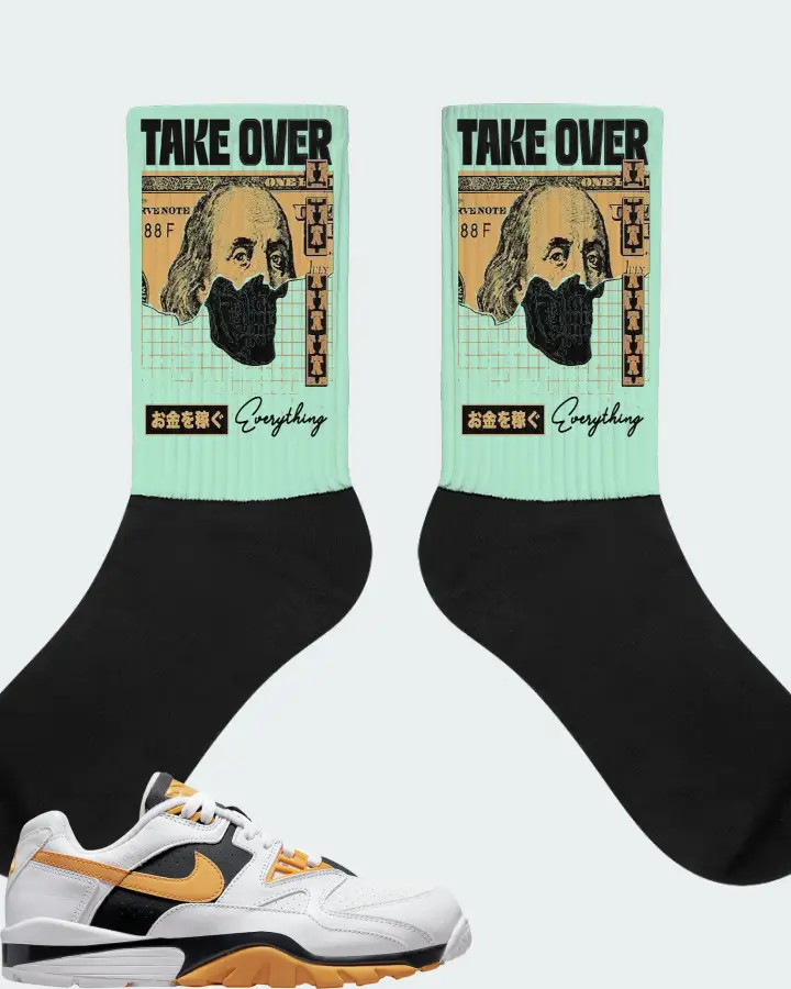 Nike Air Cross Trainer 3 Low Sneaker Matching Mint Socks - Take Over