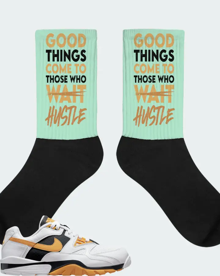 Nike Air Cross Trainer 3 Low Sneaker Matching Mint Socks - Good Things Come